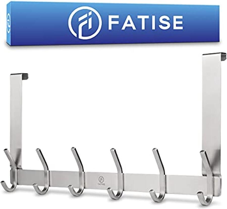 Ruimtebesparende Roestvrij Stalen Deurkapstok Flexibele Kledinghaken voor Elke Deur