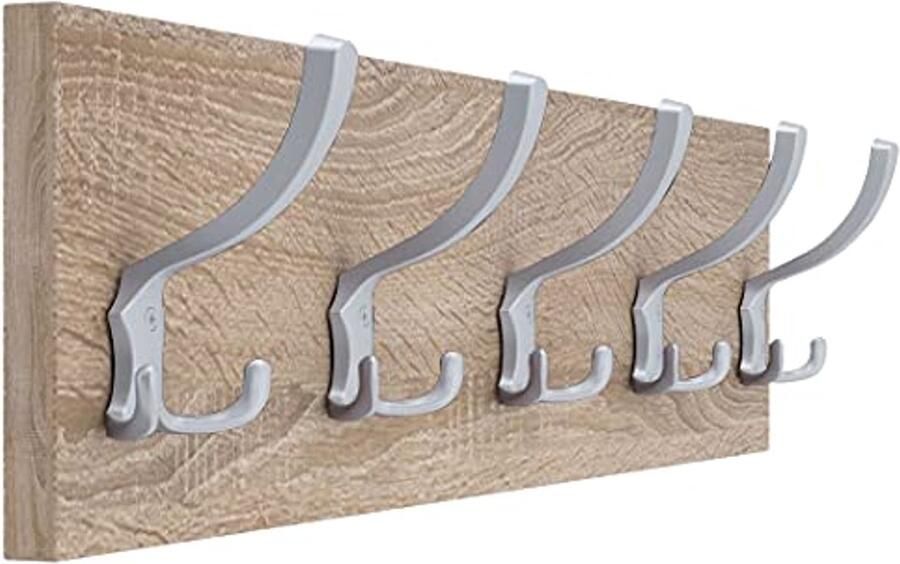 Ruimtebesparende wandkapstok met haken voor hal en slaapkamer in kleuren en maten