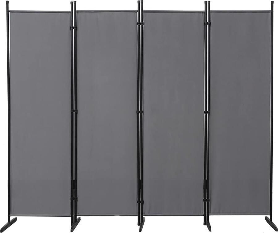 Ruimteverdeler en Scheidingswand 4-delig Opvouwbaar Scherm voor Privacy en Decoratie