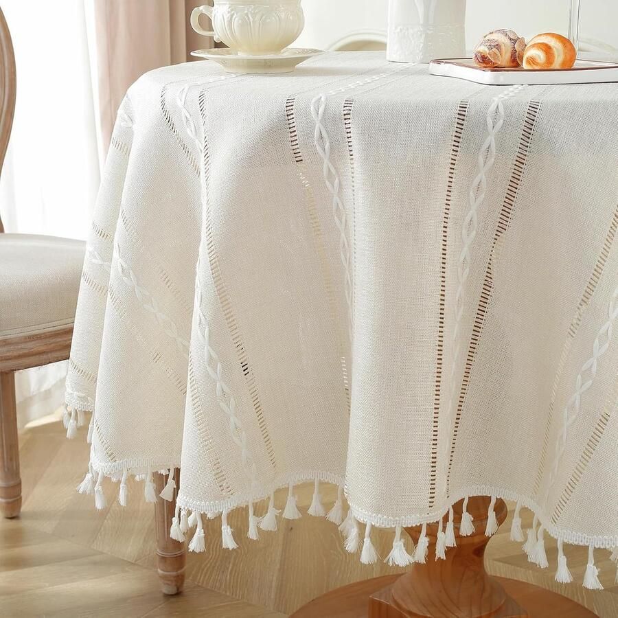 Rustiek Tafelkleed Elegante Decoratie 1 stuk Linnen-Polyester