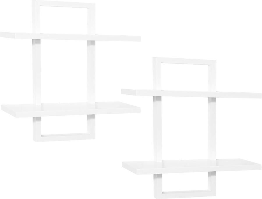 Rustiek wandrek decoratief en functioneel 1 stuk massief hout