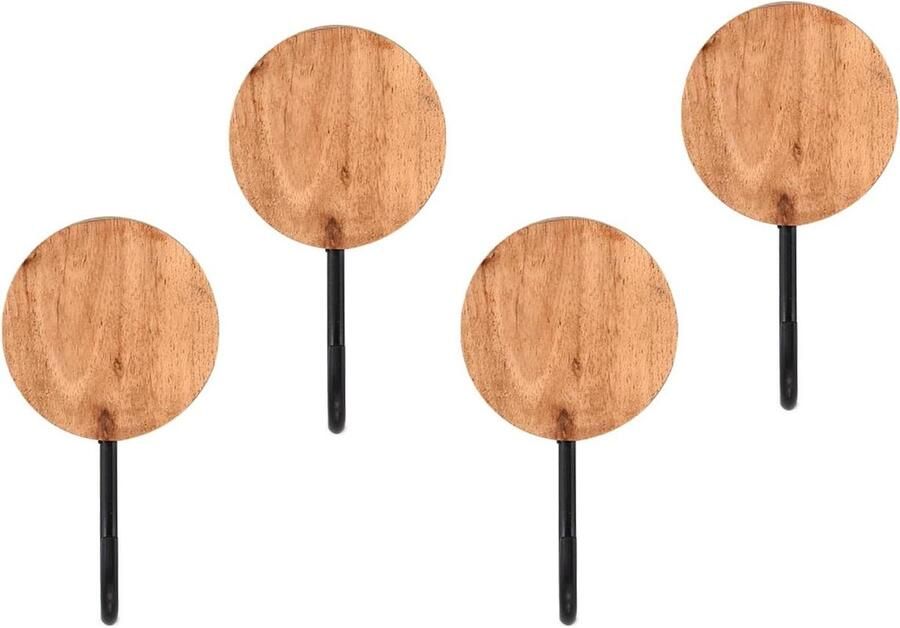 Rustieke decoratieve kapstokhaken set van 4 wandmontage Indus Lifespace voor hangende jas kleding ingangshaken hoed tas portemonnee afmetingen 635 cm x 508 cm x 1143 cm hook coat rack wall mounted