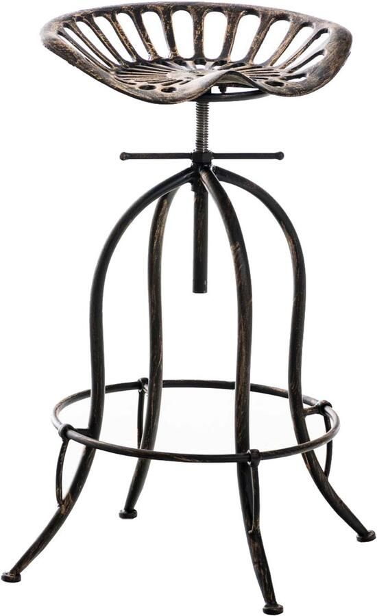 Rustieke Gietijzeren Barkruk Industriële Stijl Verstelbare Hoogte