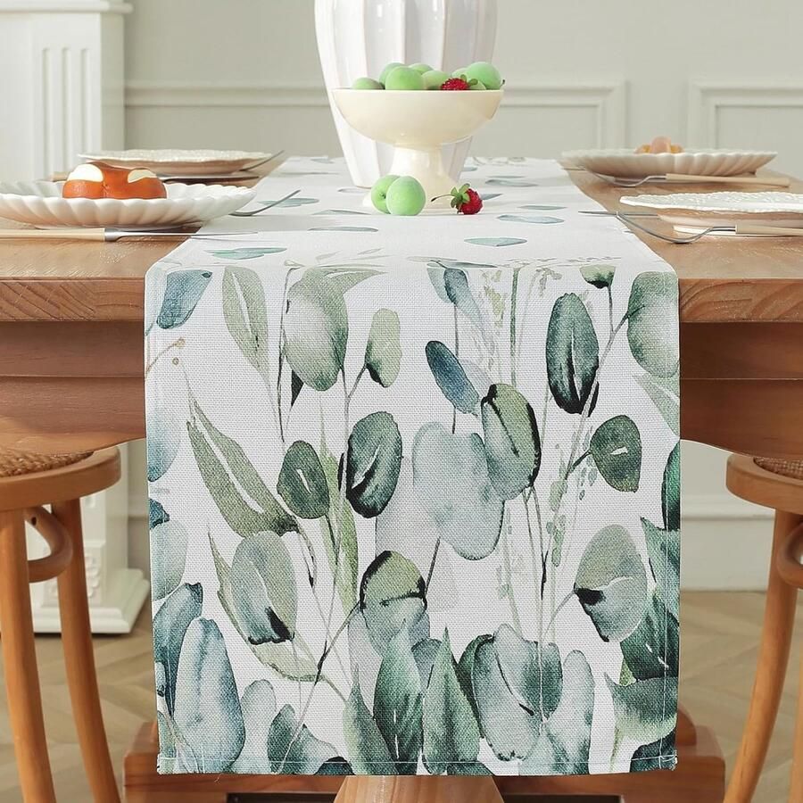 Rustieke tafelloper Boho stijl 1 stuk Katoen en polyester 33 cm breed