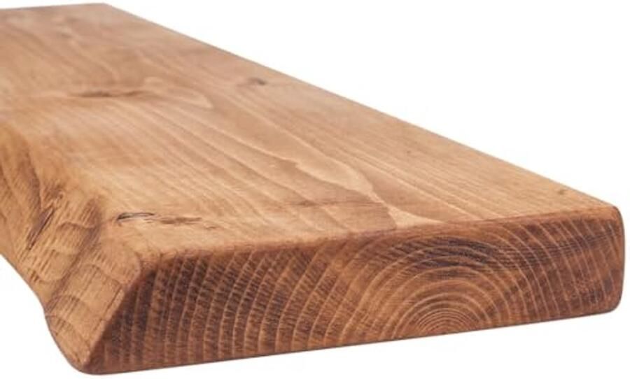 Rustiek wandrek met levendige rand 120 cm x 22 cm x 4 cm Perfect voor jouw interieur