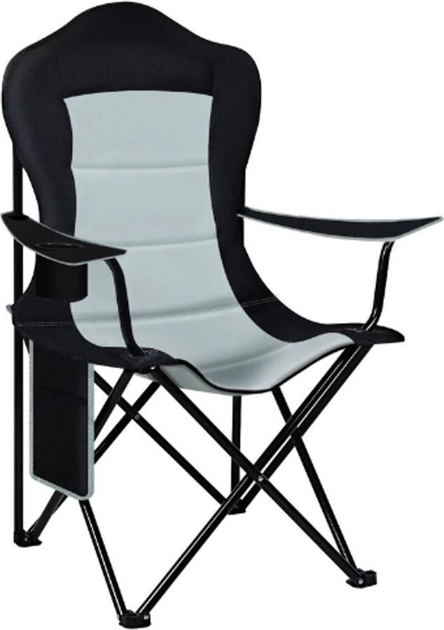 Rustive Campingstoel Opvouwbaar Kampeerstoel Tuinstoel Strandstoel Met Bekerhouder Voor Camping Tuin & Strand