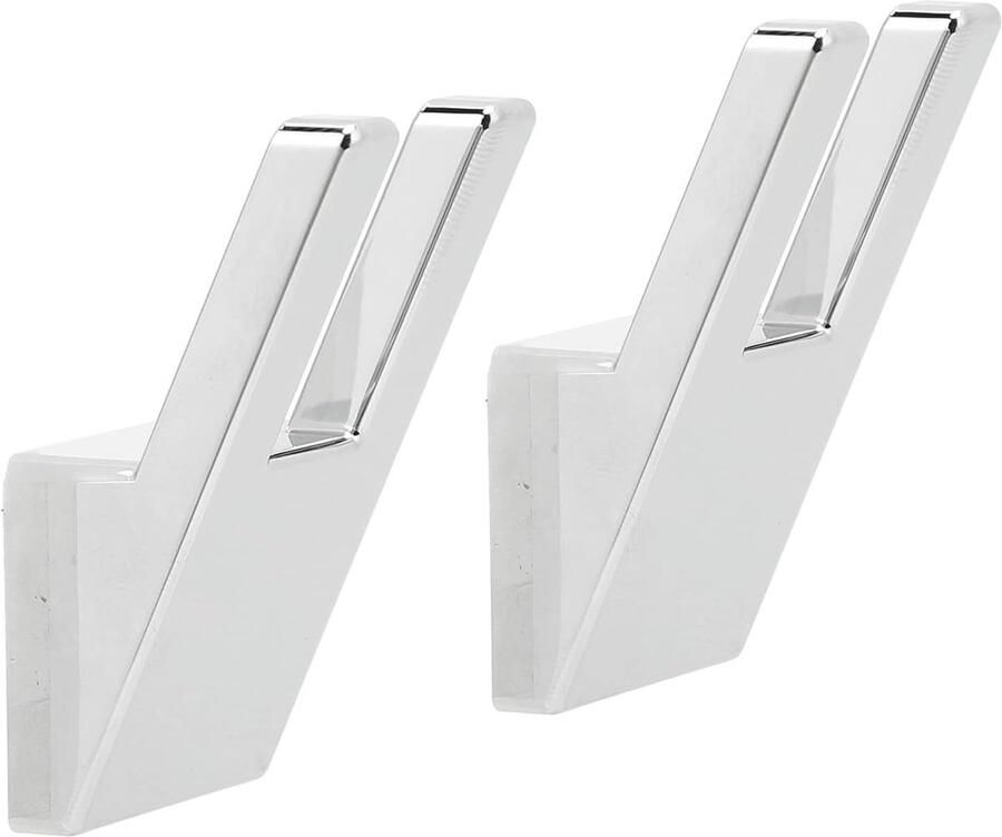 RV Coat Hooks Bright Sturdy Easy Installation RV Wall Hooks Smooth Surface Wear Resistant Electroplating for Motorhomes