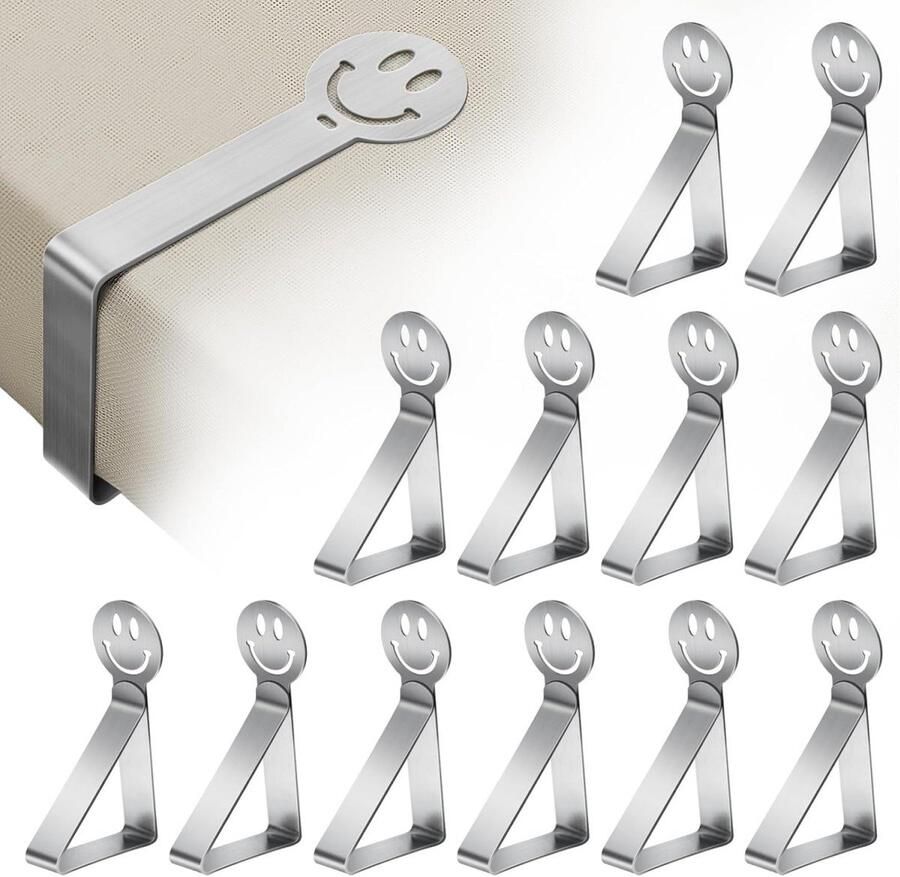 Tafelkleed vastzetten Tuinartikelen -voor tafels voor tafels 12x stuks -Stevige Tafelklemmen voor Tafellaken -Tafelklem Tafelkleedhouder -Tafellakenklemmen- buiten Voor buiten en binnen