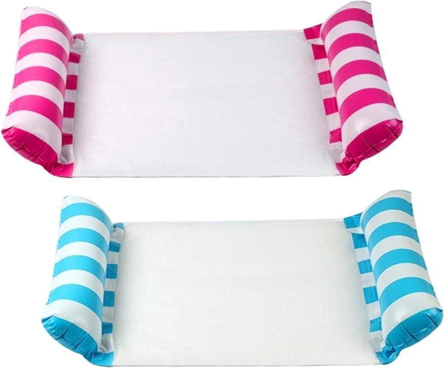 S&Dshopline Opblaasbaar zwembed opblaasbaar matras voor zwembad waterhangmat luchtmatras zwembad zwembaddrijvende waterhangmat waterspeelgoed voor volwassenen en kinderen 2 stuks - Foto 2