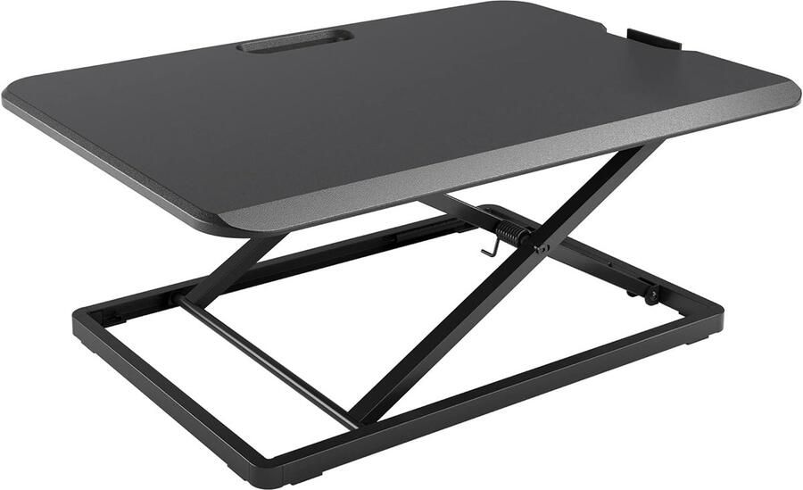 S&Dshopline Sta-zit-bureau staand werkplek staande tafel ergonomisch in hoogte verstelbaar voor pc-computerscherm laptop 67 x 47 cm platform 8 kg capaciteit
