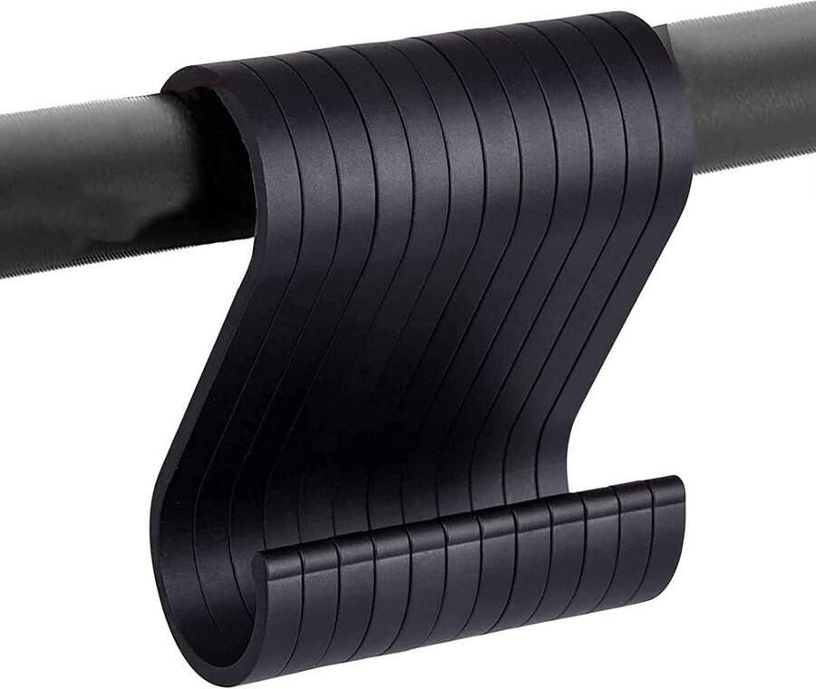 S-Haak 12 Stuks Kapstok Aluminium Badkamer Haak Keuken Haak Asymmetrisch Groot Zwart Set Ophangen Zonder Te Schroeven voor Keuken Garage Kantoor 85*27mm Zwart