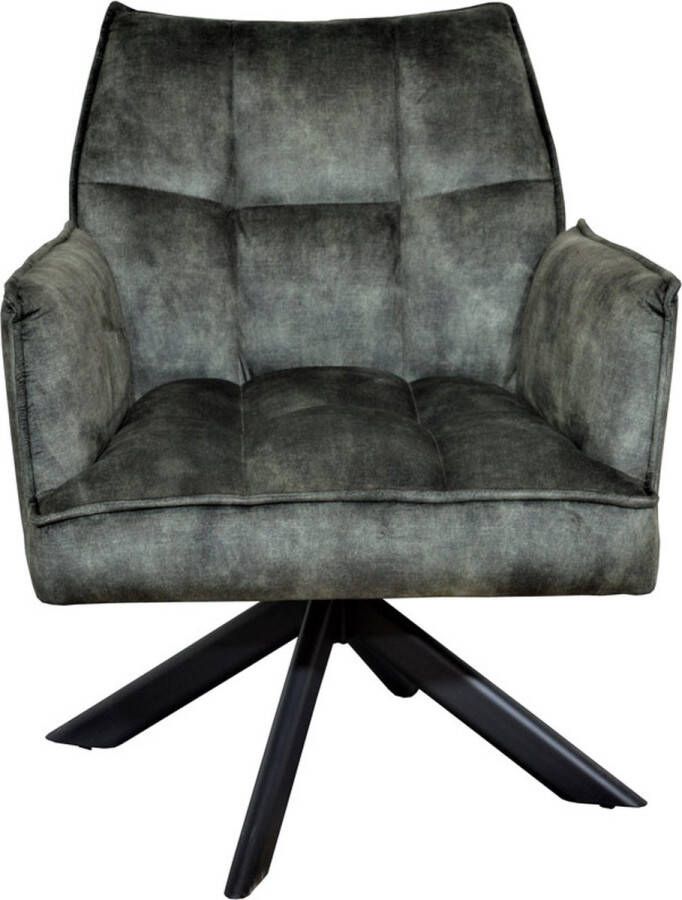 SALE! Livinn Zevenaar Fauteuil Dinand Groen 4 kleuren stof Adore Draaibaar