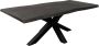 SALE Tuintafel Mango 260x100 Massief 5 cm Zwart Spinpoot groot Boomstam NORMAAL 899 00 - Thumbnail 2