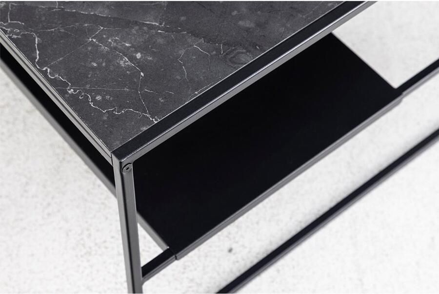 SMUK Salontafel 70 cm Finja Marmer Zwart