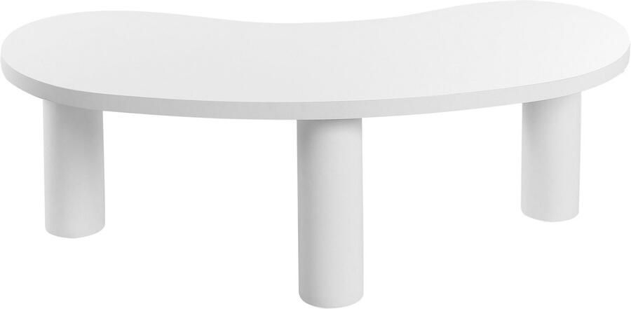 Beliani Salontafel hout wit AUBURN