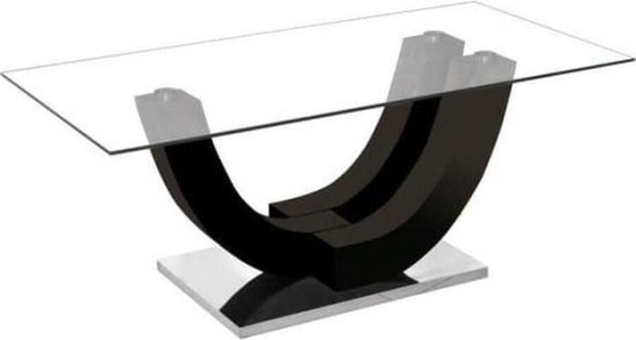 ZAZA Home Salontafel 'Avara' 120X60X48 Hoogglans Zwart