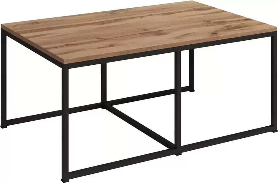 MEUBELLA Salontafel Ballari 2 Eiken 102 cm