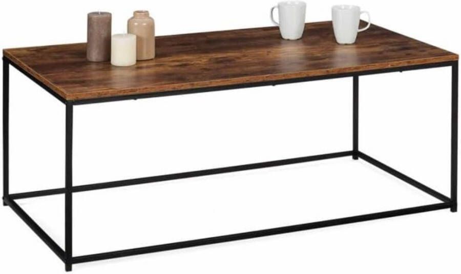 Salontafel Dayton 113 cm antiek effect industrieel design