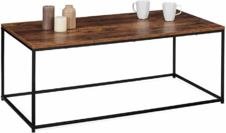 Salontafel Dayton 113 cm antiek effect industrieel design