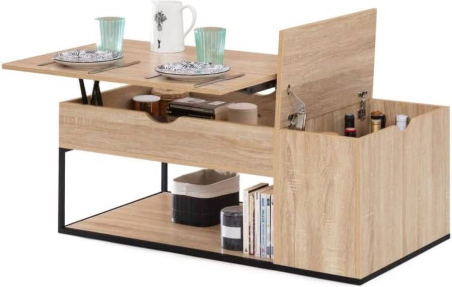 Salontafel Detroit met kist industrieel design