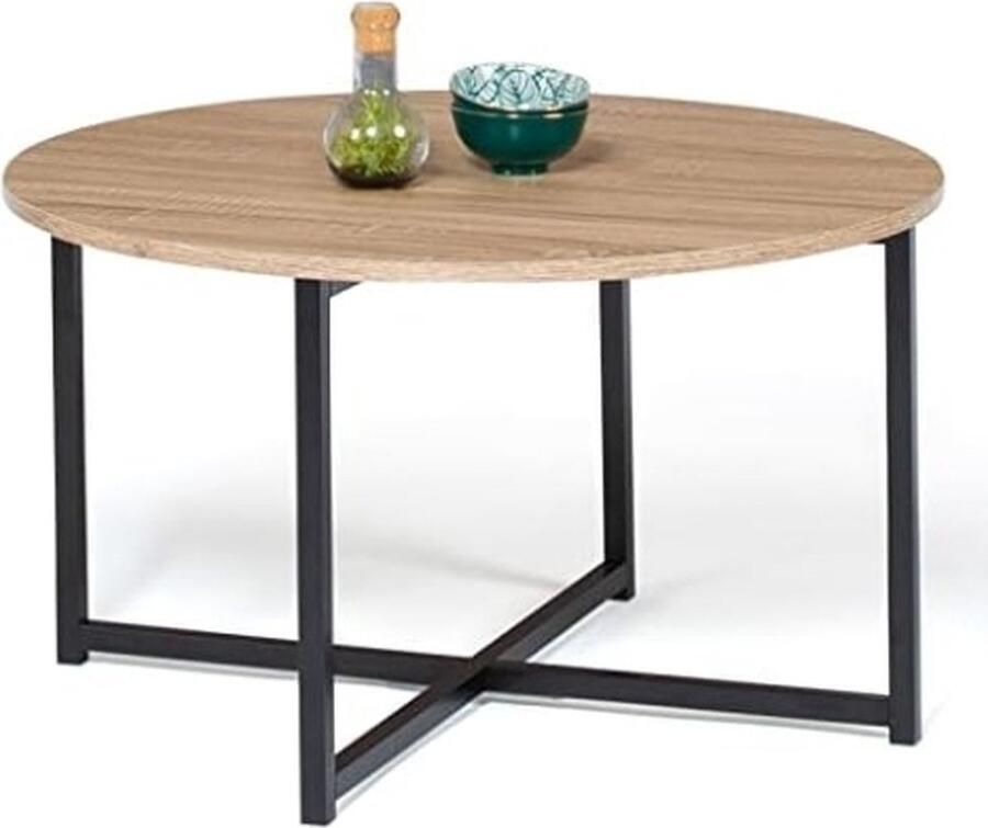 Salontafel Detroit rond 70 cm industrieel design