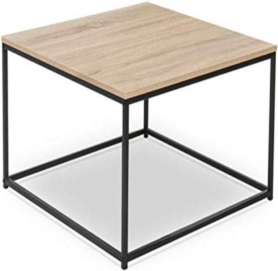 Salontafel Detroit vierkant 70 cm industrieel design