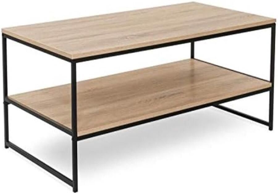 Salontafel dubbel blad 113 cm Detroit industrieel design