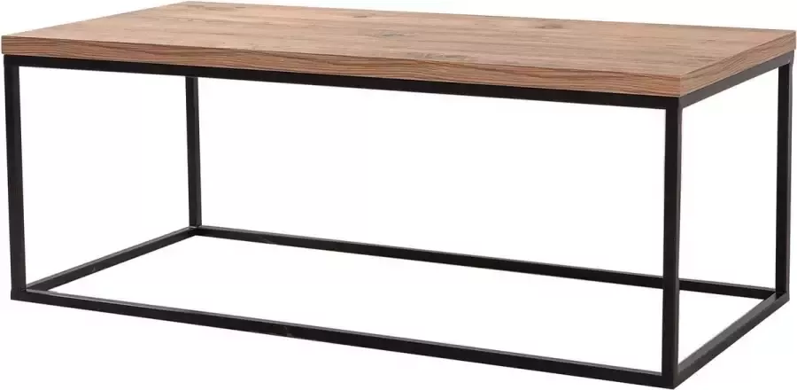 Salontafel Elegant Design Zwart & Eiken 95x34x45cm Stijlvolle Melamine Afwerking