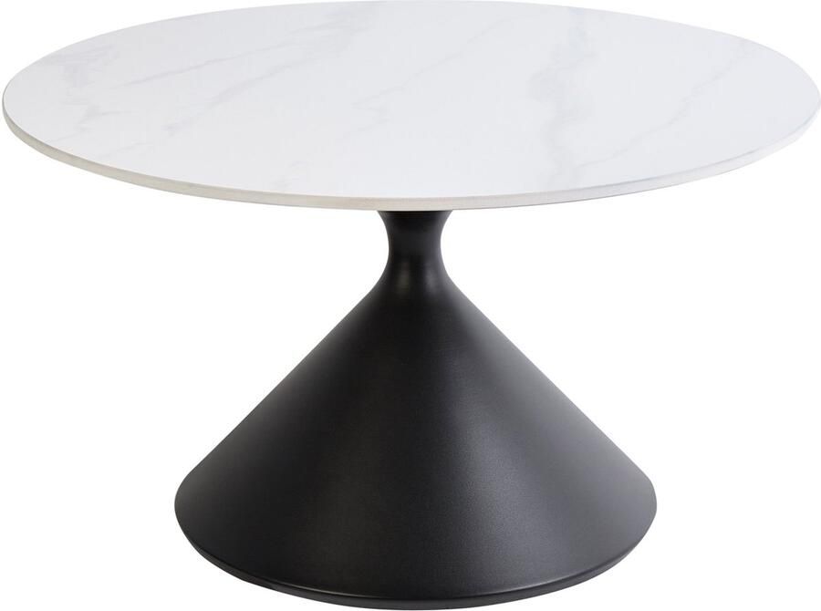 Beliani HAIWEE Salontafel Zwart Wit Gesinterde steen