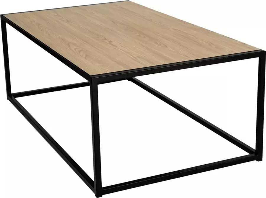 Salontafel Industrieel Zwart Metaal Eik: Dainty Oak Pure 1150 x 650 x 413 MY Own Table 007A