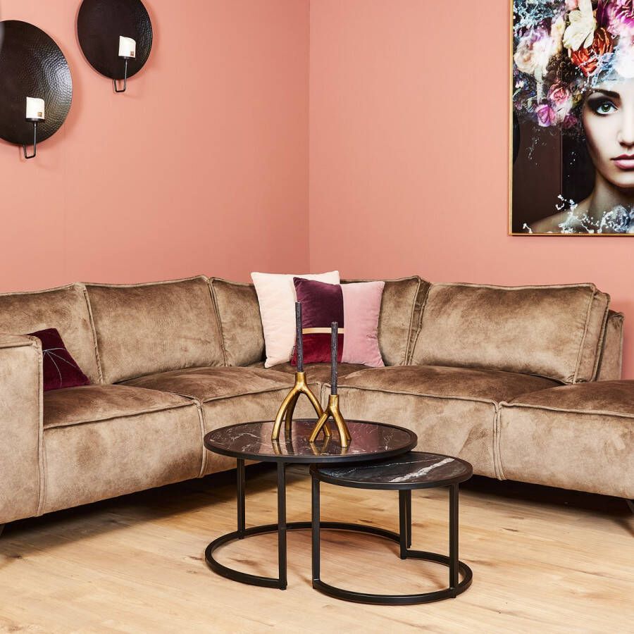 Salontafel marmer Salontafel zwart 70 cm Salontafel Nova