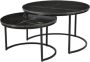 Salontafel marmer Salontafel zwart 90 cm Salontafel Nova - Thumbnail 1