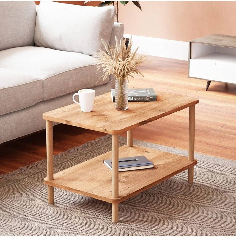 Salontafel met Lade 70*44*43 cm Salontafel Vierkant