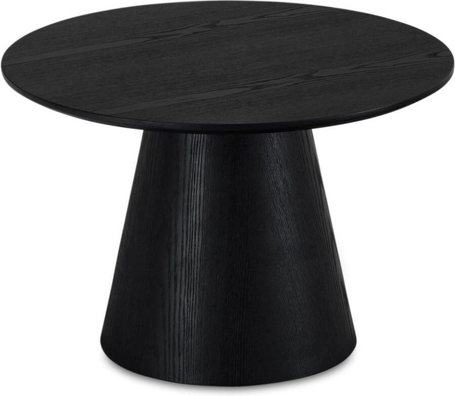 Rootz Living Rootz Salontafel Ronde Salontafel Moderne Woonkamertafel Stevig en Duurzaam Strak Design Gemakkelijk Onderhoud 60cm x 60cm x 40cm