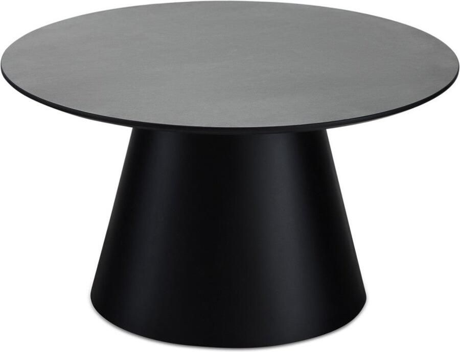 Rootz Living Rootz Salontafel Ronde Tafel Modern middelpunt Duurzaam MDF Strakke marmeren afwerking Eenvoudig onderhoud 80 cm x 80 cm x 45 cm