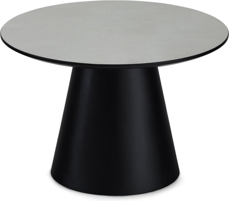 Rootz Living Rootz Salontafel Ronde Tafel Moderne Salontafel Minimalistisch Design Duurzame MDF Constructie Stabiel en Veilig 60x60x40 cm