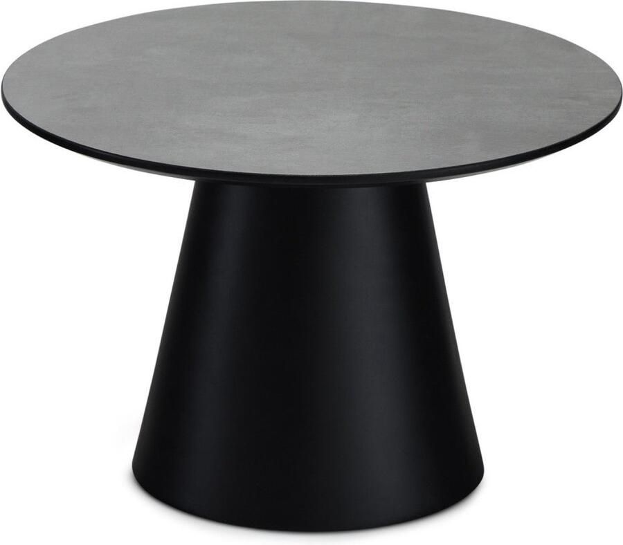 Rootz Living Rootz Salontafel Ronde Tafel Moderne salontafel Minimalistisch ontwerp Duurzame constructie Eenvoudig onderhoud 60 cm x 60 cm x 40 cm