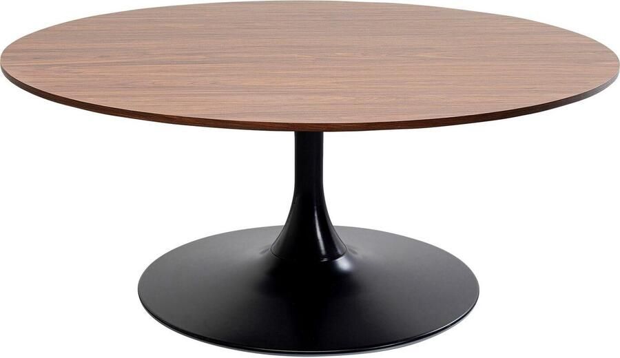 Kare Design Salontafel Schickeria 110cm walnoot en zwart