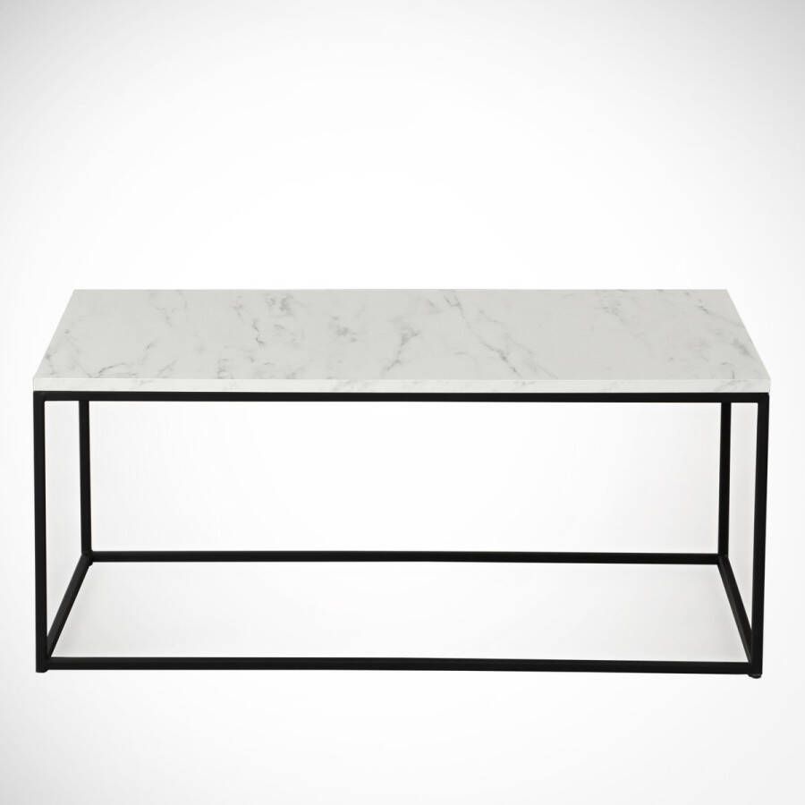 Salontafel Stijlvol Zwart & Wit Design 95x43x55cm Duurzaam Melamine Materiaal