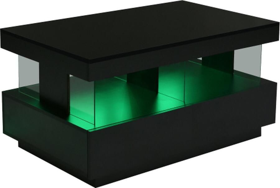 Zonder merk Gotagee Salontafel Theetafel Bijzettafel Hoogglans Woonkamertafel Zwart