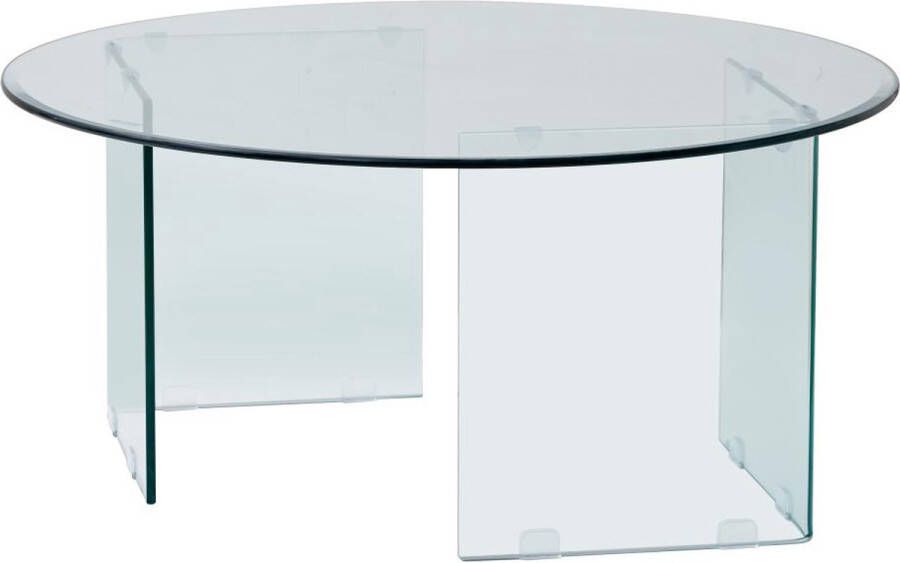 Vente-unique Salontafel van gehard glas ADAMO L 90 cm x H 41 cm x D 90 cm - Foto 4