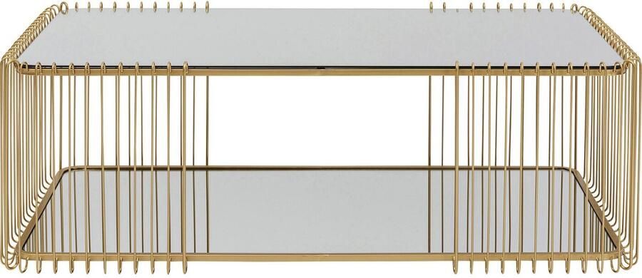 Kare Design Salontafel Wire Double 120x60cm goud