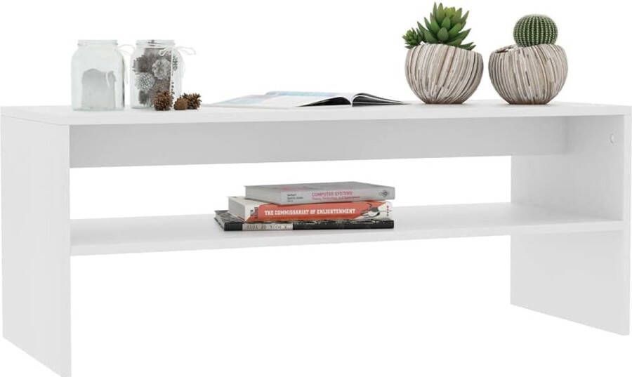 Salontafel woonkamertafel bijzettafel salontafel banktafel telefoontafel tafel theetafel bijzettafel wit 100x40x40cm hout