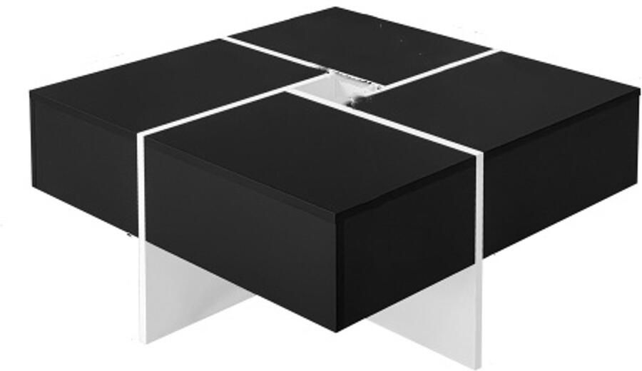 Zonder merk Gotagee Salontafel Woonkamertafel Vierkante Bijzettafel Woonkamermeubels