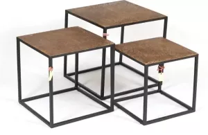 Homestylingshop Salontafels salontafel goud bijzettafel