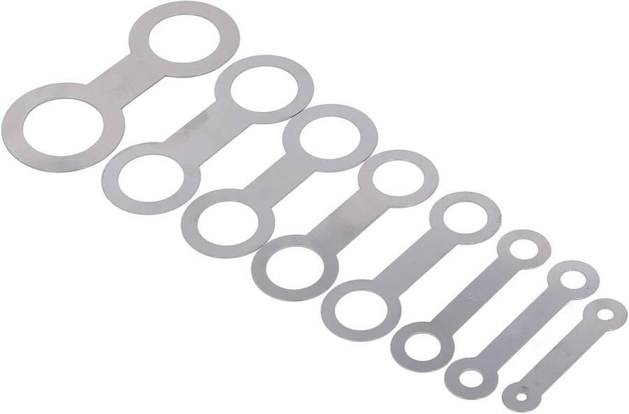 Saxophone Pad Repair Kit 8PCS Saxophone Leather Pads Repair Tool Lightweight Metal for Maintenance