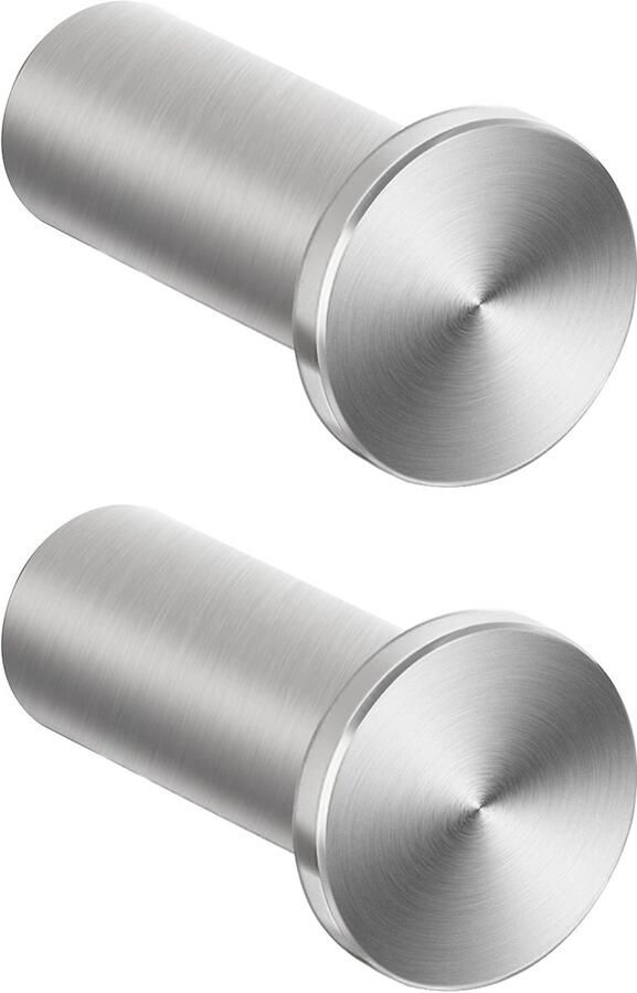 SAYAYO Kapstokhaak RVS Kapstokhaak Wandhaak voor het vastschroeven Handdoekhaak Wandhaak Kapstokhaak Geborsteld 2 Stuks voor Badkamer Keuken Slaapkamer EGOY001Y-LS-2P