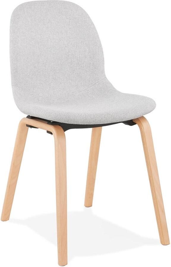 Scandinavische Eetkamerstoel Lichtgrijze Designstoel Maximale Comfort