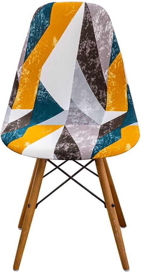 Scandinavische eetkamerstoelhoes elastisch en vlekbestendig 1 stuk polyester