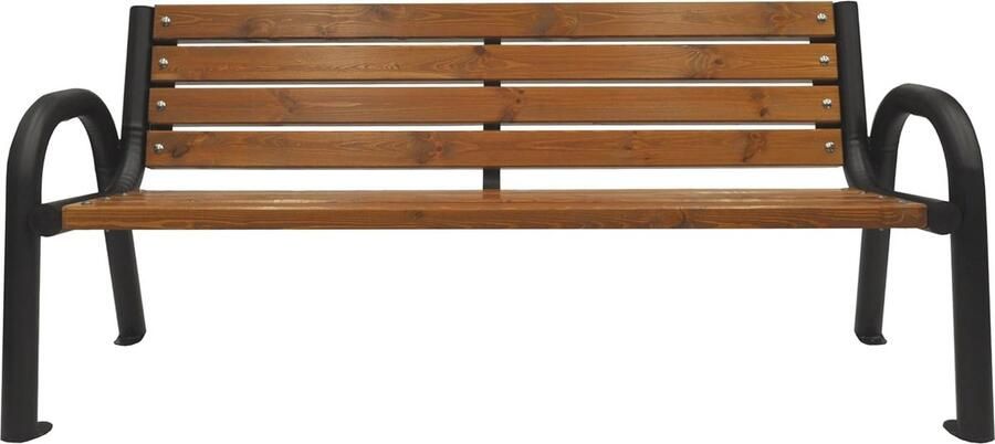 Scandinavische Tuinbank van Hout Weerbestendige Buitenbank voor Tuin en Terras (200cm Bruin)